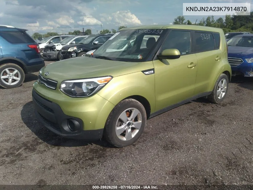 KNDJN2A23K7914870 2019 Kia Soul