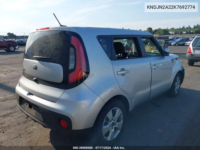 KNDJN2A22K7692774 2019 Kia Soul