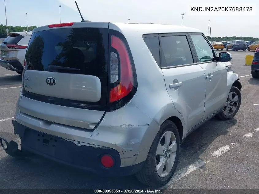 2019 Kia Soul VIN: KNDJN2A20K7688478 Lot: 39953853