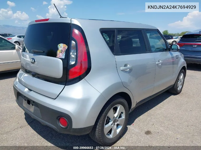 2019 Kia Soul VIN: KNDJN2A24K7694929 Lot: 39966653