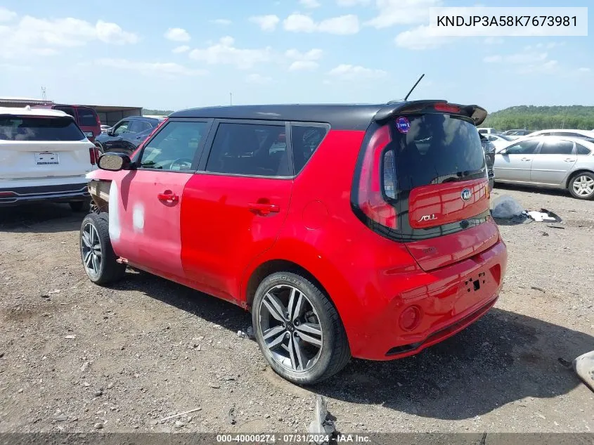 KNDJP3A58K7673981 2019 Kia Soul +