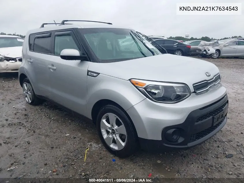 2019 Kia Soul VIN: KNDJN2A21K7634543 Lot: 40041511