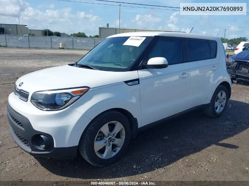 KNDJN2A20K7690893 2019 Kia Soul