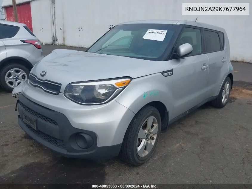 2019 Kia Soul VIN: KNDJN2A29K7677964 Lot: 40053063