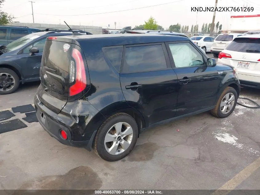 2019 Kia Soul VIN: KNDJN2A2XK7661269 Lot: 40053700