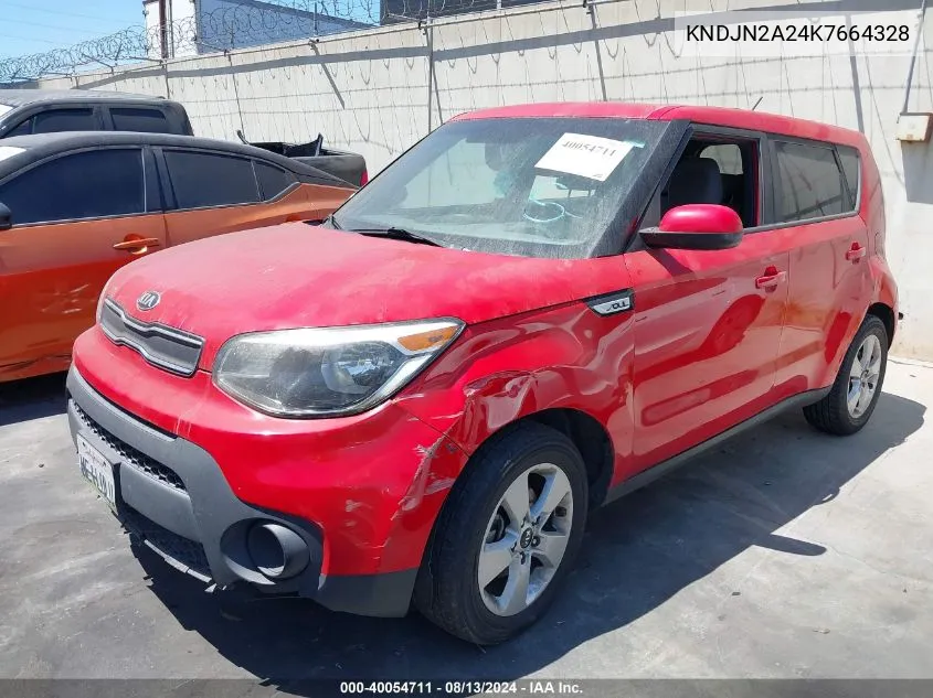 2019 Kia Soul VIN: KNDJN2A24K7664328 Lot: 40054711