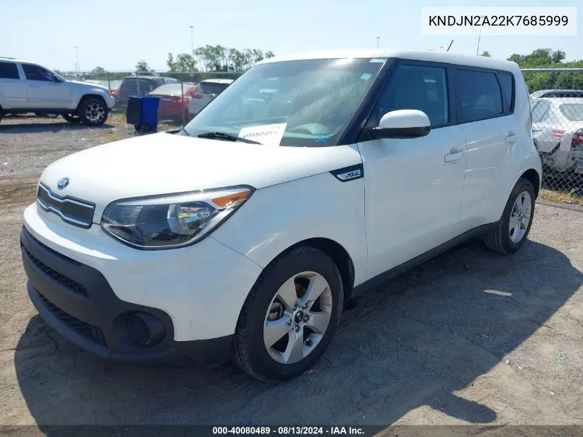 KNDJN2A22K7685999 2019 Kia Soul