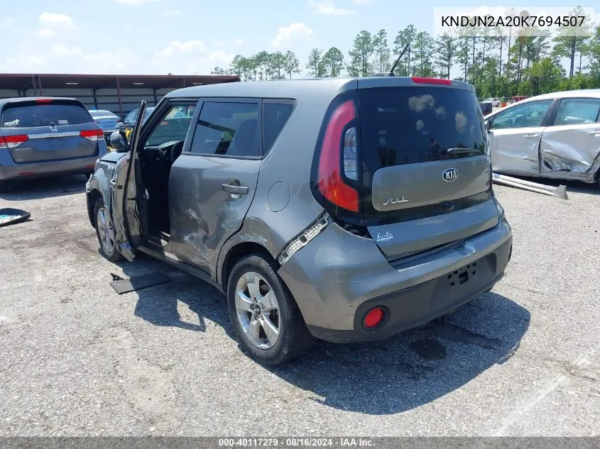 KNDJN2A20K7694507 2019 Kia Soul