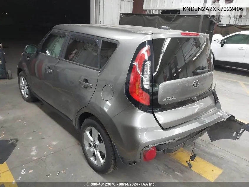 KNDJN2A2XK7022406 2019 Kia Soul