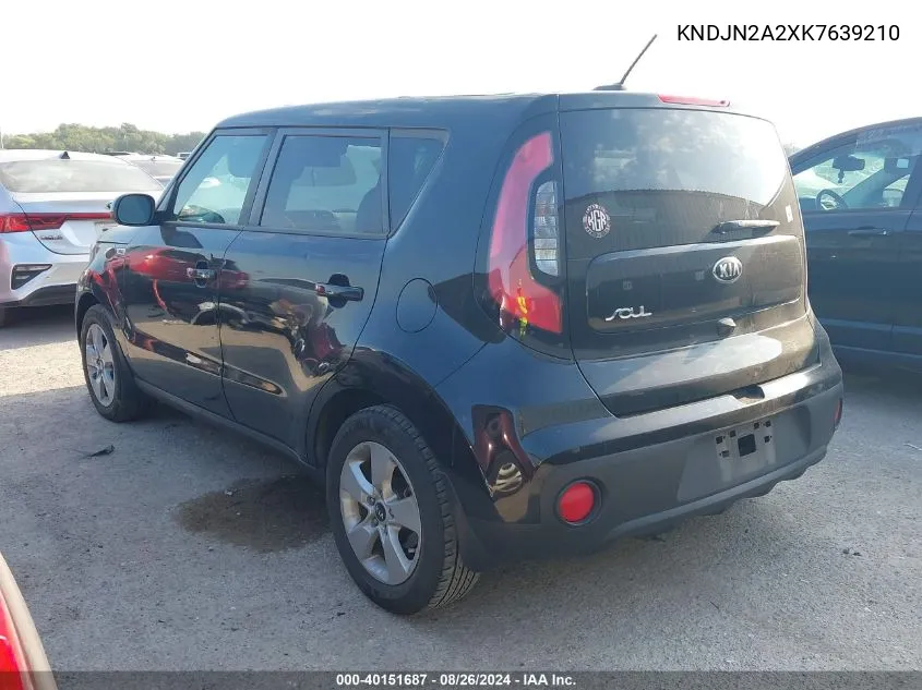 KNDJN2A2XK7639210 2019 Kia Soul