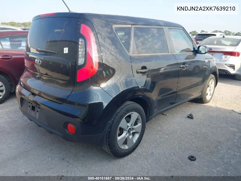 KNDJN2A2XK7639210 2019 Kia Soul