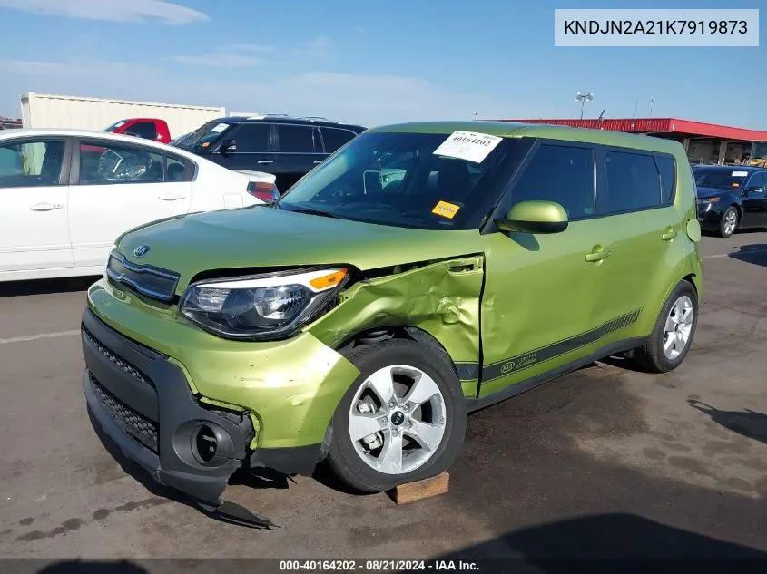 2019 Kia Soul VIN: KNDJN2A21K7919873 Lot: 40164202