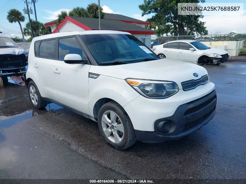 2019 Kia Soul VIN: KNDJN2A25K7688587 Lot: 40164306