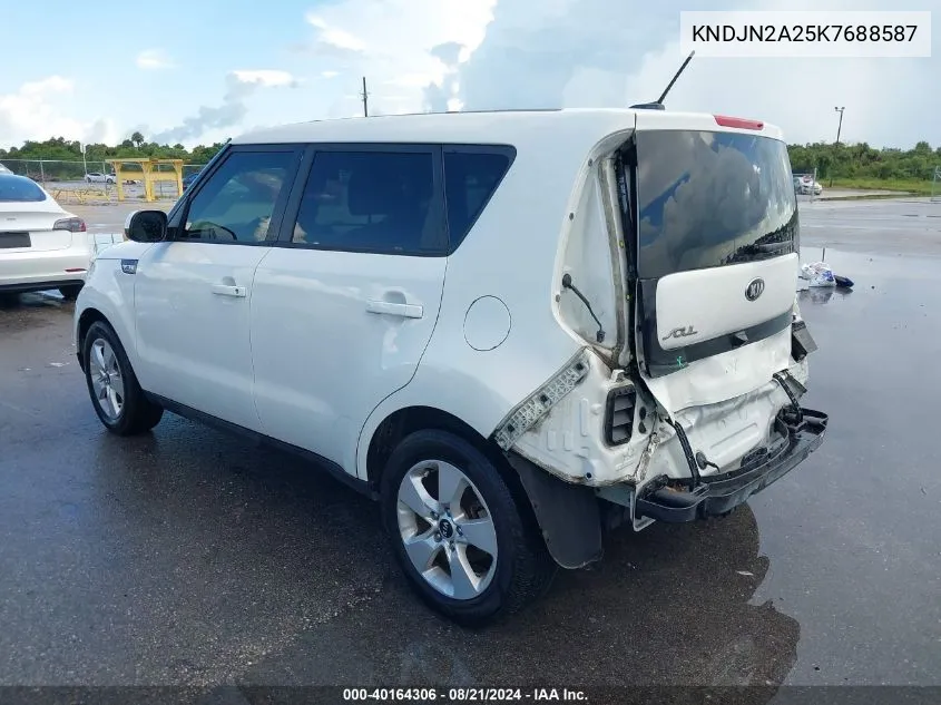 2019 Kia Soul VIN: KNDJN2A25K7688587 Lot: 40164306