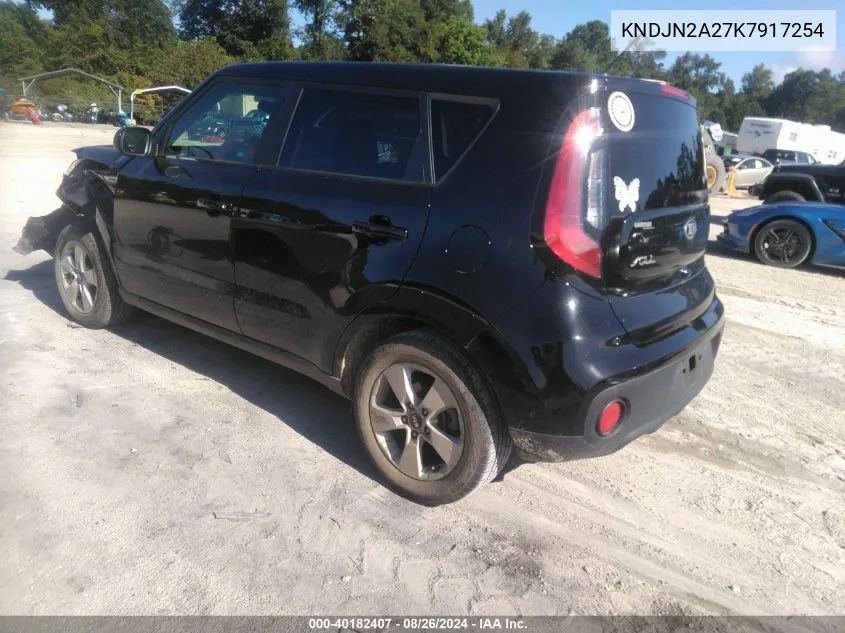 2019 Kia Soul VIN: KNDJN2A27K7917254 Lot: 40182407