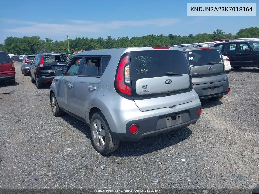 2019 Kia Soul VIN: KNDJN2A23K7018164 Lot: 40198097