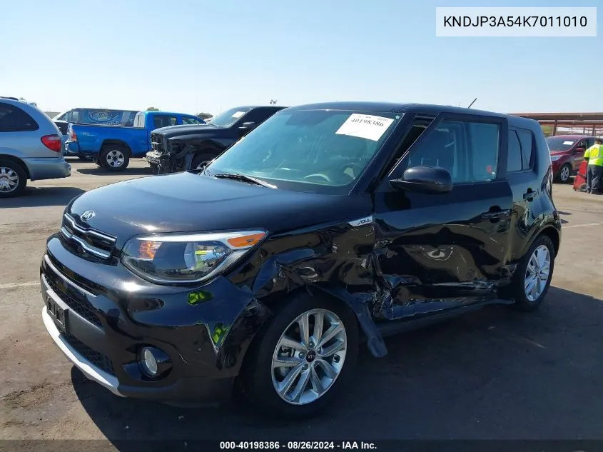 2019 Kia Soul + VIN: KNDJP3A54K7011010 Lot: 40198386