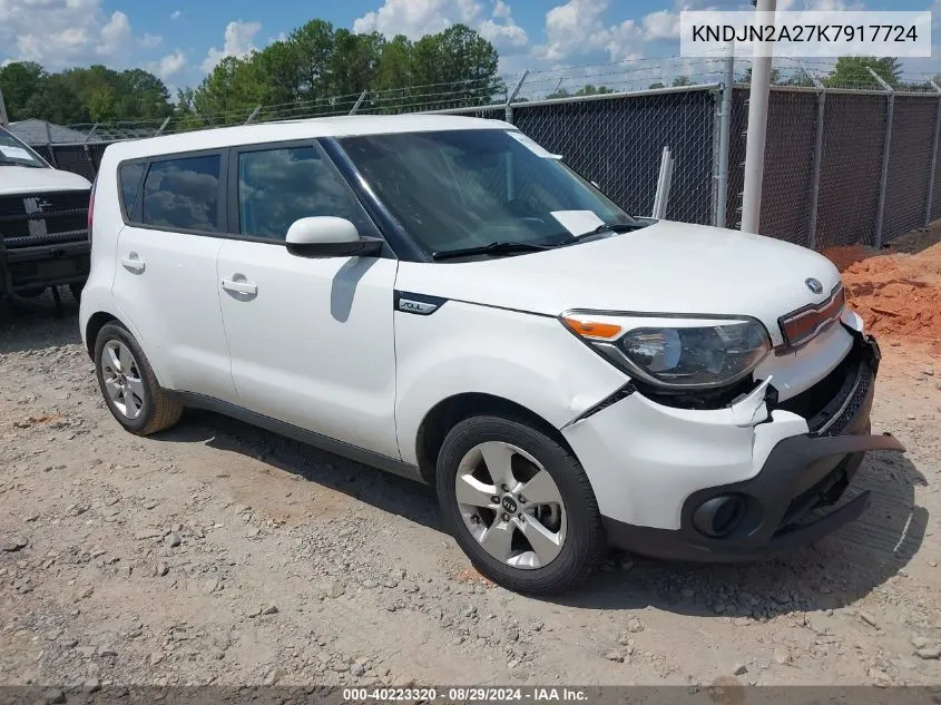 KNDJN2A27K7917724 2019 Kia Soul