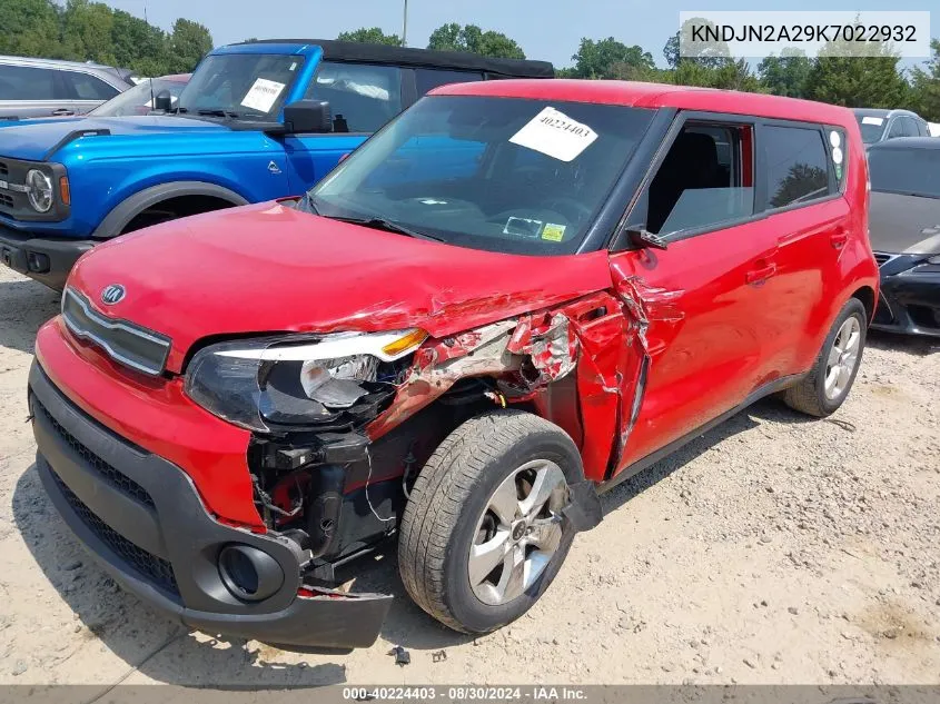 KNDJN2A29K7022932 2019 Kia Soul