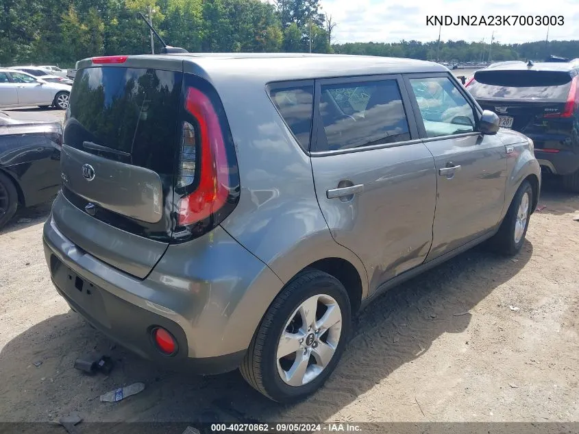 KNDJN2A23K7003003 2019 Kia Soul