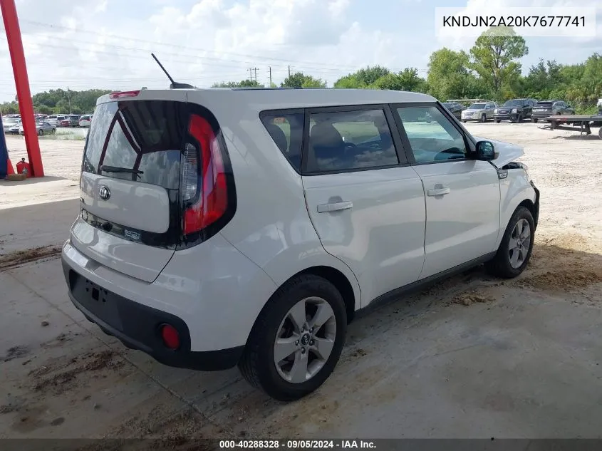 2019 Kia Soul VIN: KNDJN2A20K7677741 Lot: 40288328