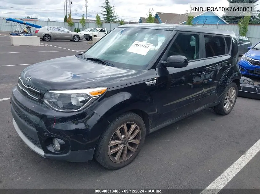 KNDJP3A50K7646001 2019 Kia Soul +