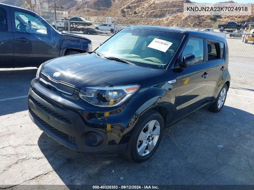 2019 Kia Soul VIN: KNDJN2A23K7024918 Lot: 40328303