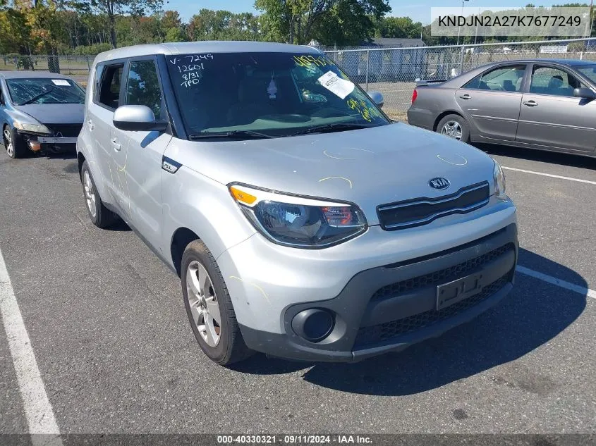 2019 Kia Soul VIN: KNDJN2A27K7677249 Lot: 40330321