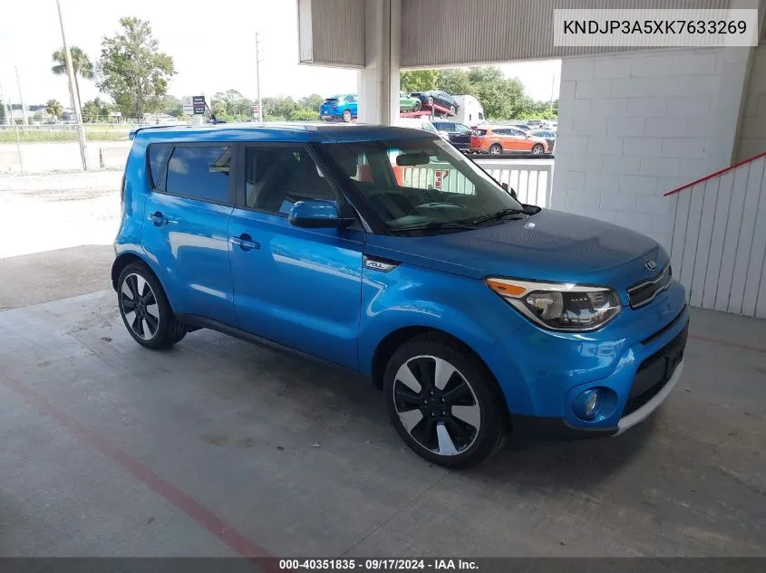 2019 Kia Soul + VIN: KNDJP3A5XK7633269 Lot: 40351835