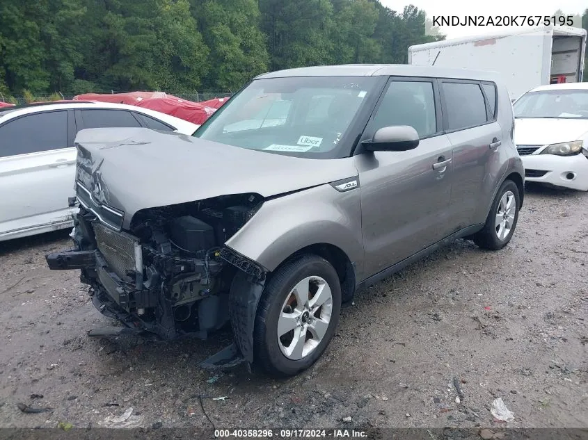 2019 Kia Soul VIN: KNDJN2A20K7675195 Lot: 40358296