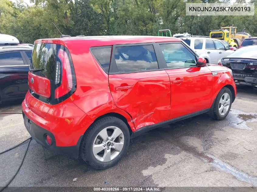 KNDJN2A25K7690193 2019 Kia Soul