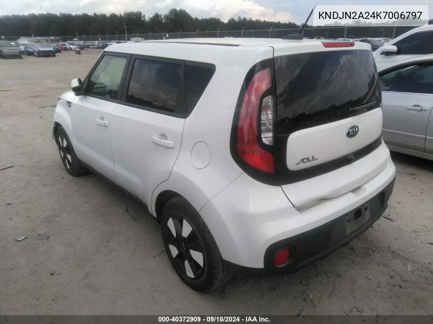 2019 Kia Soul VIN: KNDJN2A24K7006797 Lot: 40372909