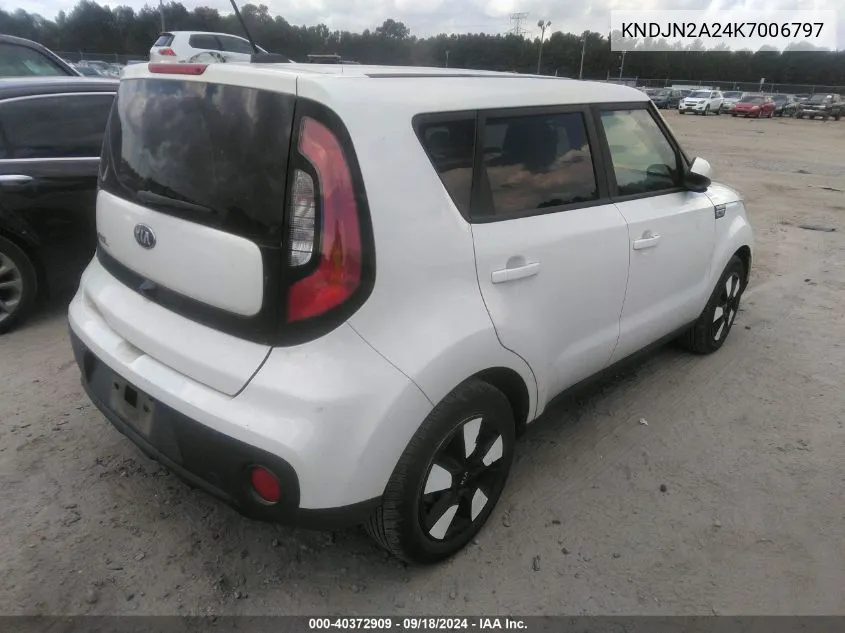 2019 Kia Soul VIN: KNDJN2A24K7006797 Lot: 40372909