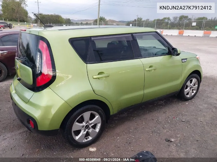 KNDJN2A27K7912412 2019 Kia Soul