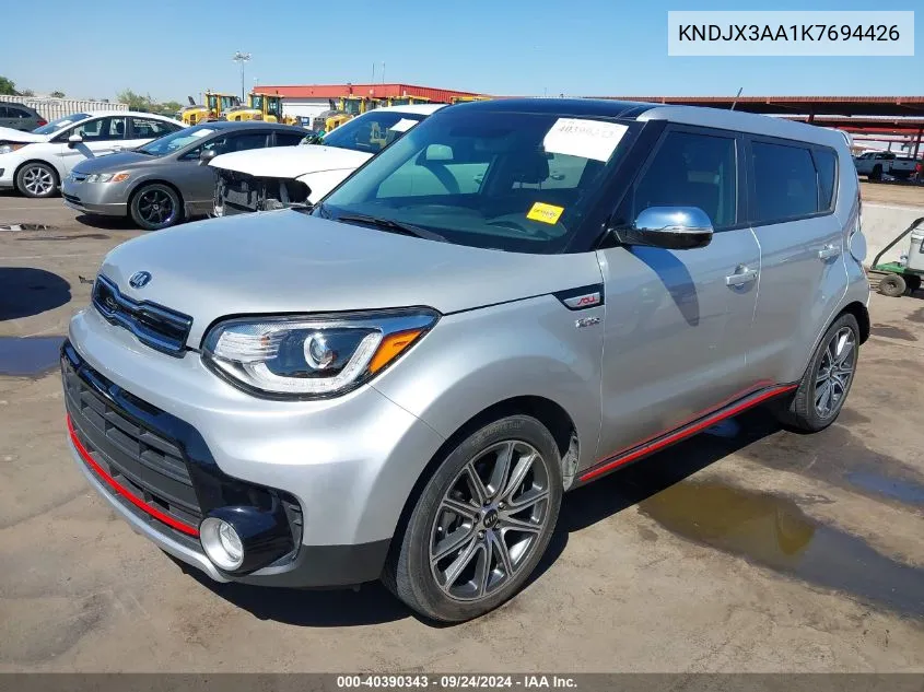 2019 Kia Soul ! VIN: KNDJX3AA1K7694426 Lot: 40390343