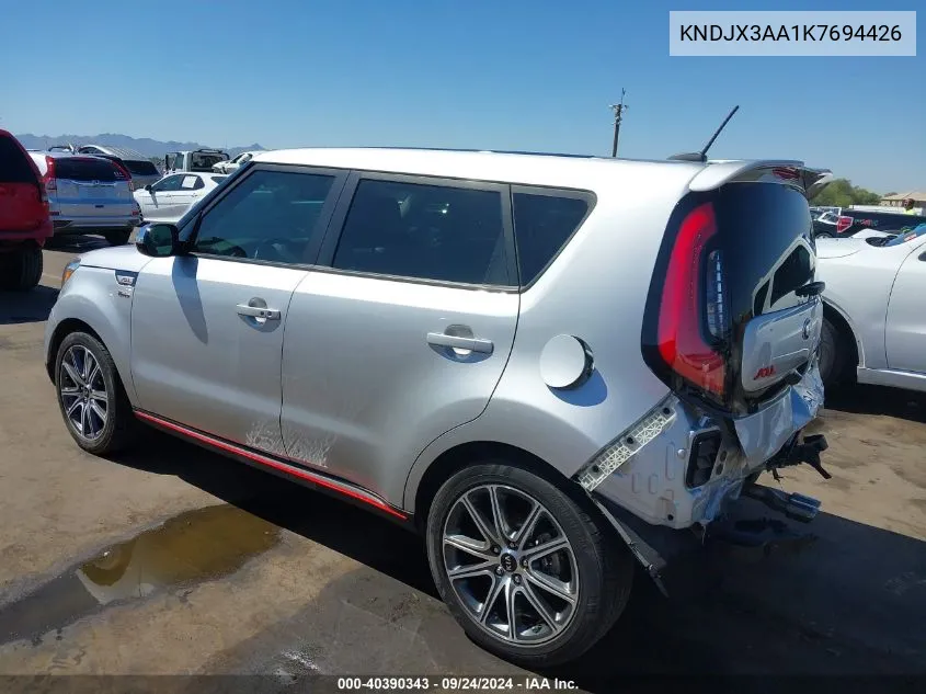 2019 Kia Soul ! VIN: KNDJX3AA1K7694426 Lot: 40390343