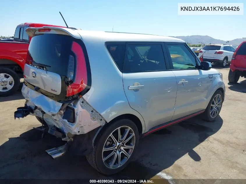 2019 Kia Soul ! VIN: KNDJX3AA1K7694426 Lot: 40390343