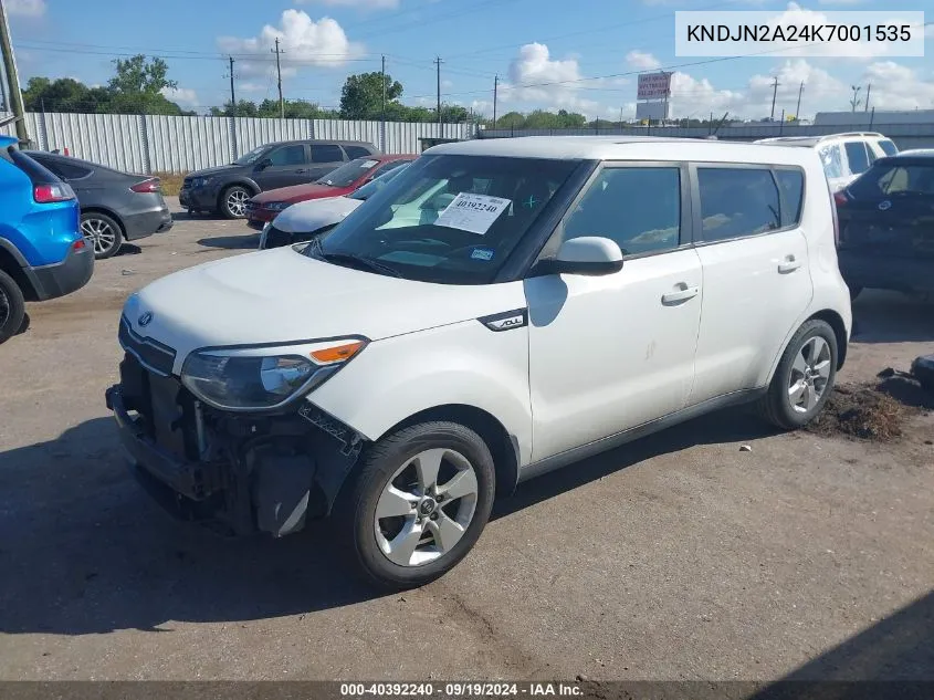 KNDJN2A24K7001535 2019 Kia Soul