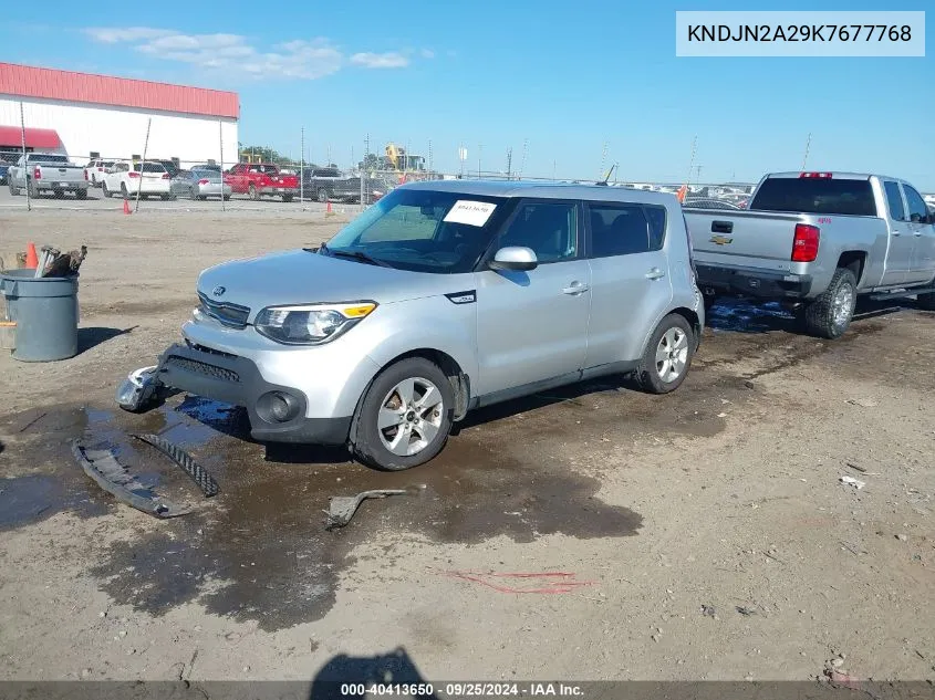 2019 Kia Soul VIN: KNDJN2A29K7677768 Lot: 40413650