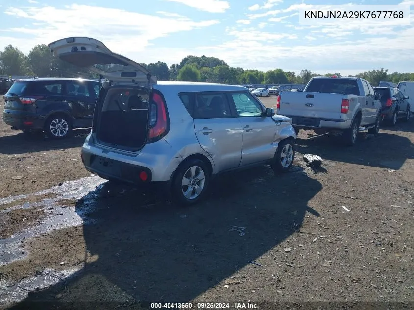 2019 Kia Soul VIN: KNDJN2A29K7677768 Lot: 40413650