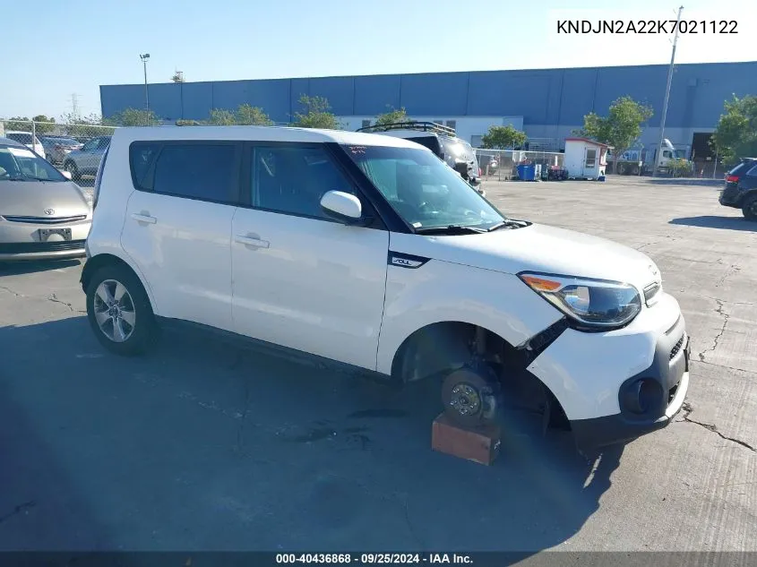 2019 Kia Soul VIN: KNDJN2A22K7021122 Lot: 40436868