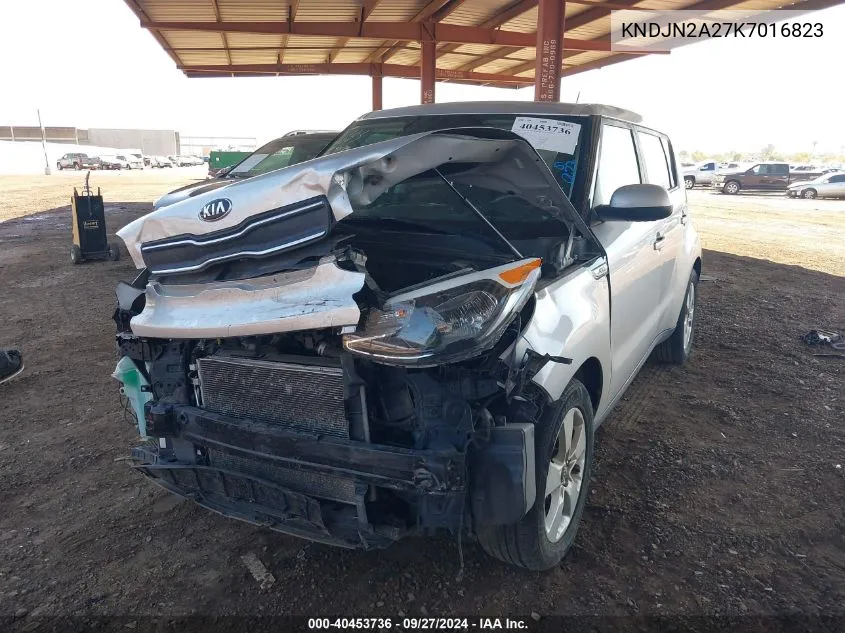 2019 Kia Soul VIN: KNDJN2A27K7016823 Lot: 40453736