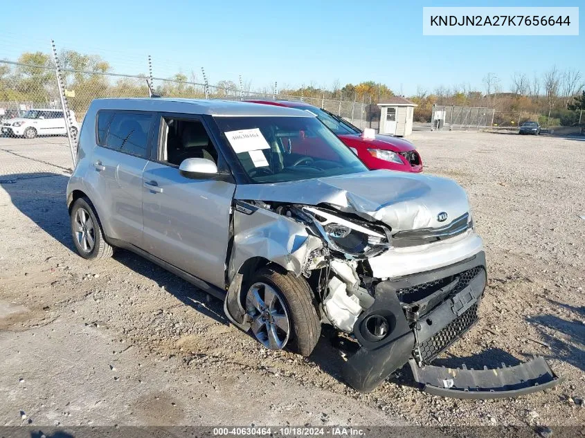 2019 Kia Soul VIN: KNDJN2A27K7656644 Lot: 40630464