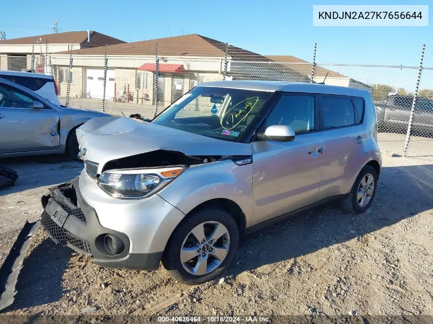 2019 Kia Soul VIN: KNDJN2A27K7656644 Lot: 40630464