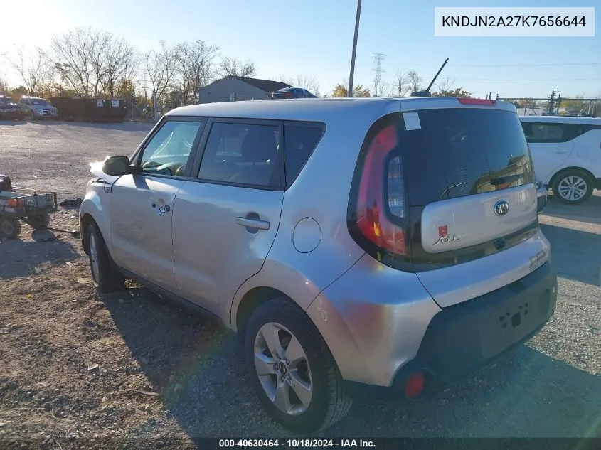 2019 Kia Soul VIN: KNDJN2A27K7656644 Lot: 40630464