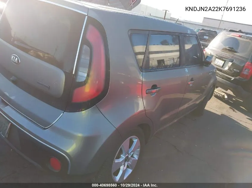 2019 Kia Soul VIN: KNDJN2A22K7691236 Lot: 40698560