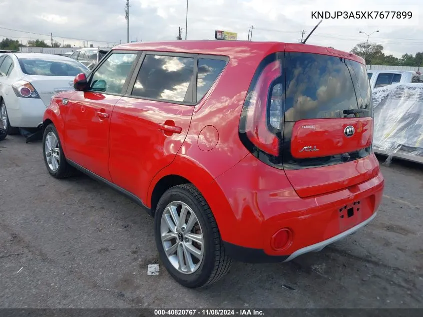 2019 Kia Soul + VIN: KNDJP3A5XK7677899 Lot: 40820767