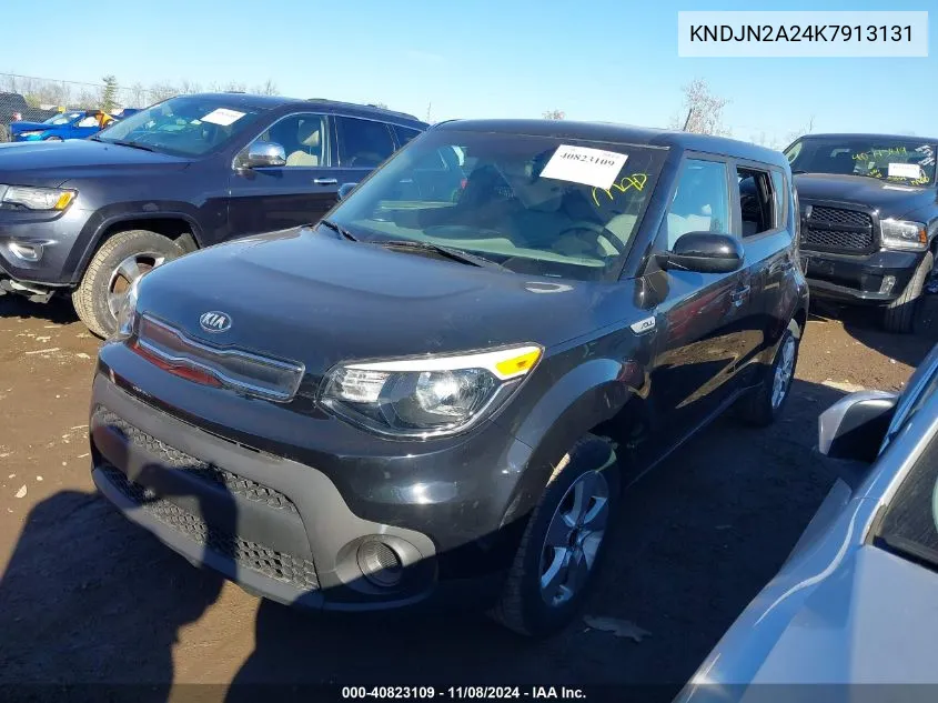 2019 Kia Soul VIN: KNDJN2A24K7913131 Lot: 40823109