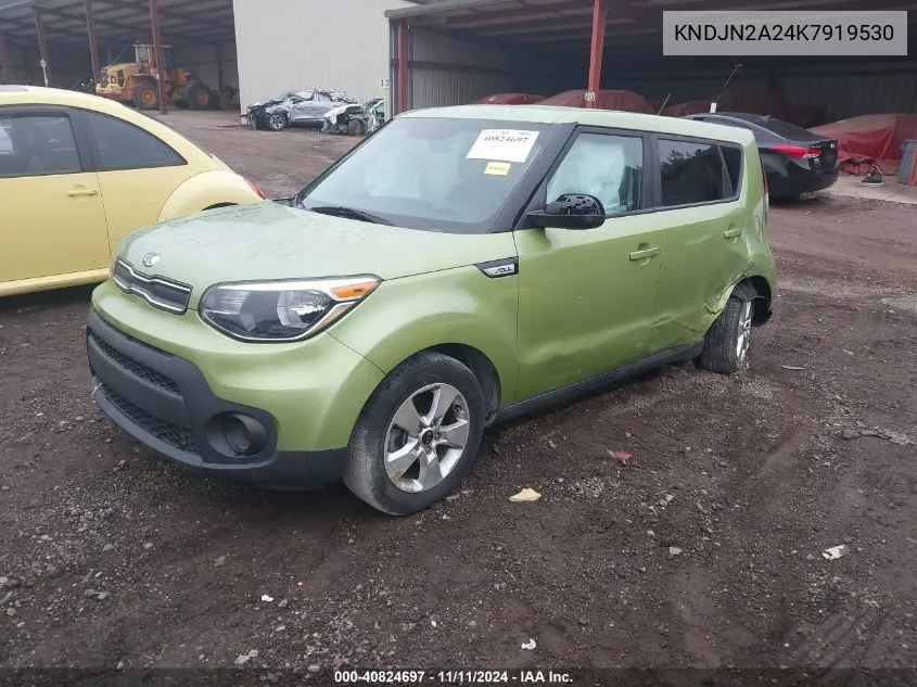 2019 Kia Soul VIN: KNDJN2A24K7919530 Lot: 40824697