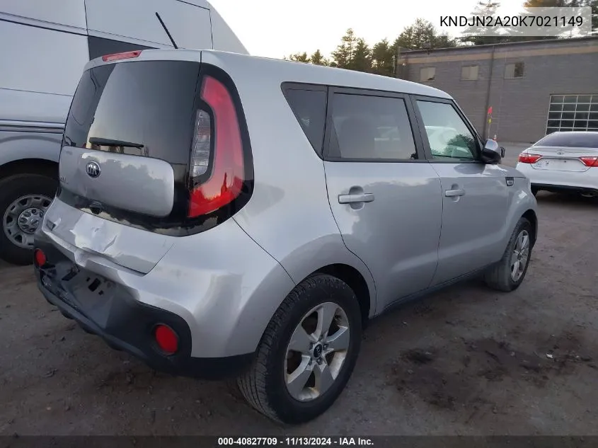 2019 Kia Soul VIN: KNDJN2A20K7021149 Lot: 40827709